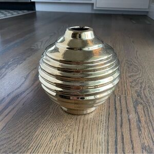 Round Gold Vase